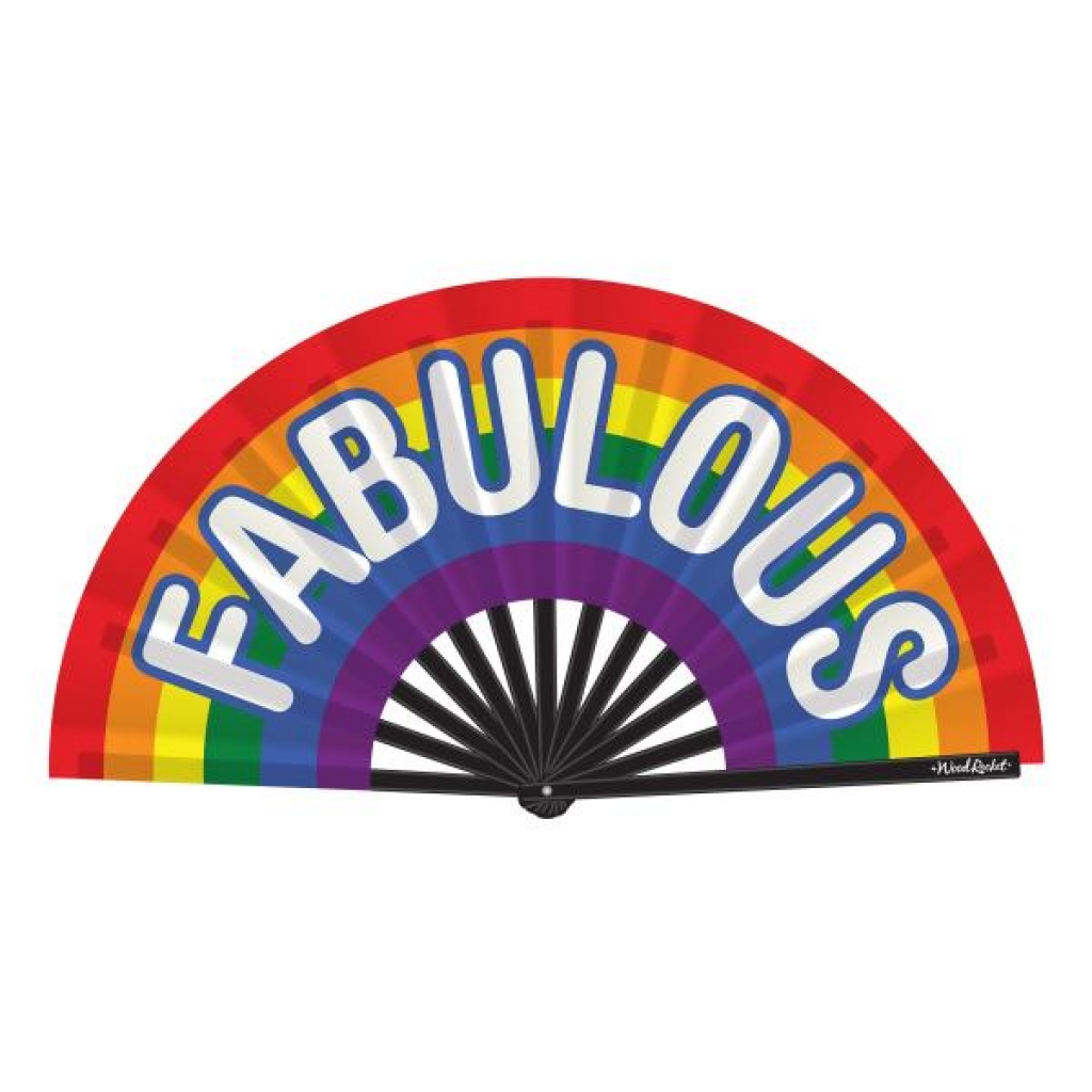 Fabulous Hand Fan - Rainbow Colors