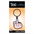 Wood Rocket Middle Finger Keychain - Hilarious Adult Souvenir