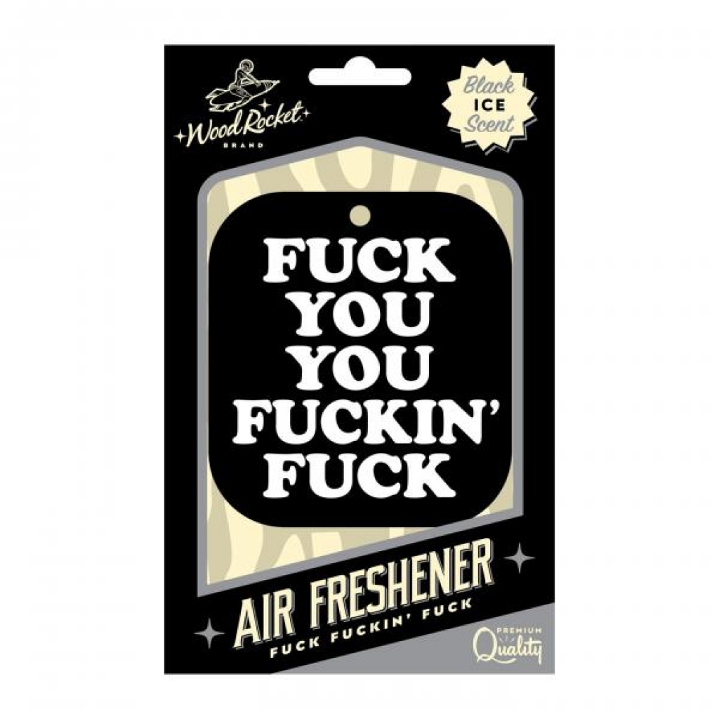 Wood Rocket Premium Air Freshener - Black Ice Scent