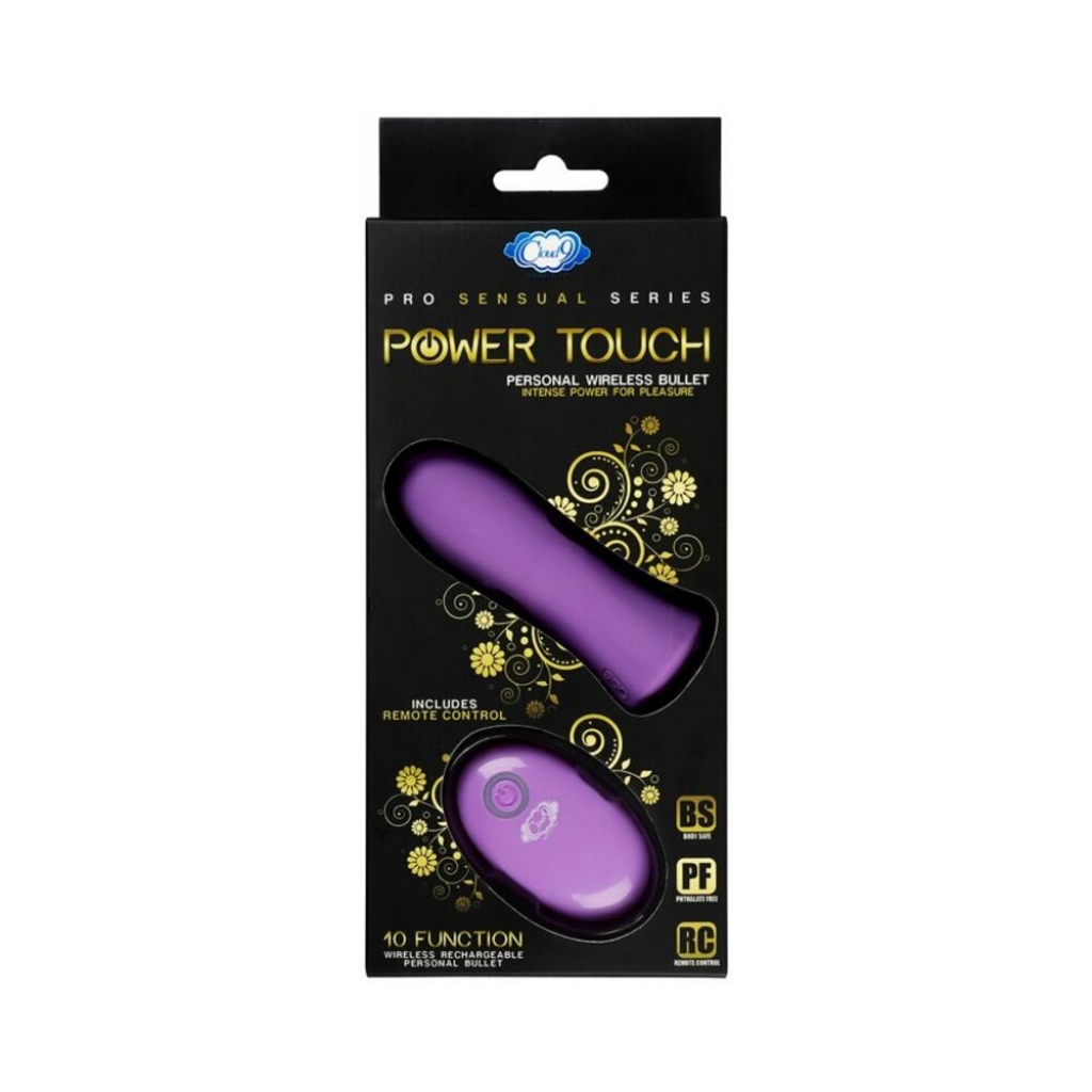 Pro Sensual Power Touch Bullet with Remote Control - Purple