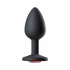 Gems Rosy Gold Anal Plug - Large Black