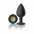 Cloud 9 Gems Black Silicone Anal Plug - Medium