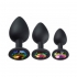 Cloud 9 Gems Black Silicone Large Anal Plug