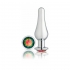 Cloud 9 Gems Silver Chromed Tall Anal Plug - Medium