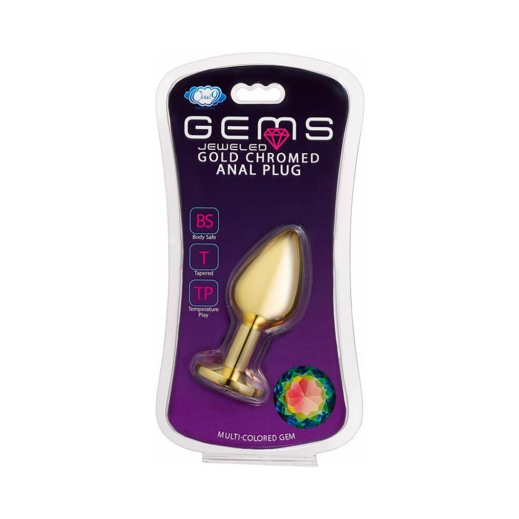 Cloud 9 Gems Gold Small Anal Plug - Elegant Pleasure