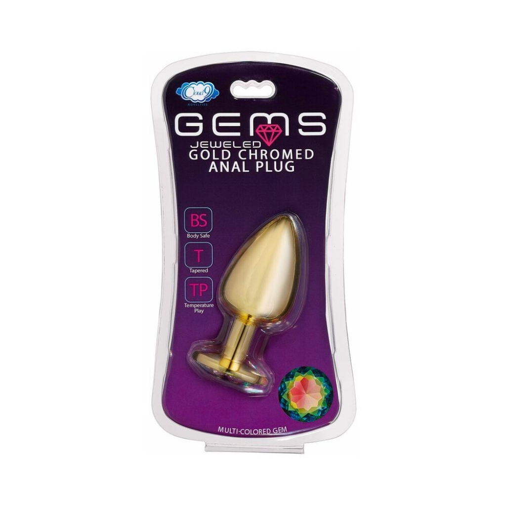 Cloud 9 Gems Gold Anal Plug - Medium