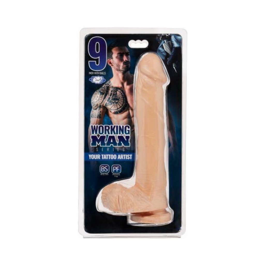 Cloud 9 Working Man 7 Tan Dildo - Thin