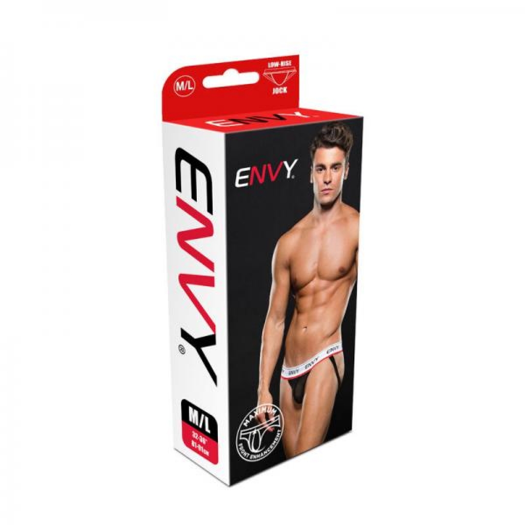 Envy Low-rise Jock - Black - M/L Size