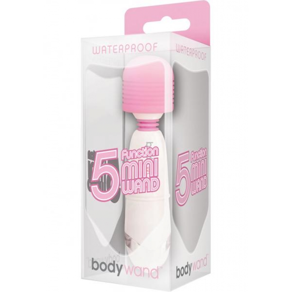 Bodywand Neon Edition 5 Function Mini Wand Massager - Pink