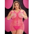 Lapdance Shredded Mini Dress - Hot Pink