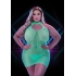 Lapdance Glow In The Dark Mini Dress - Queen Size