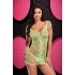 Lapdance Jacquard Mini Dress in Neon Green - One Size