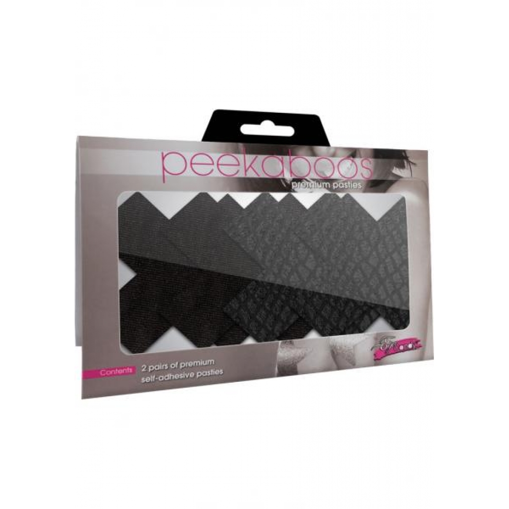 Classic Black X Pasties - Pack of 2