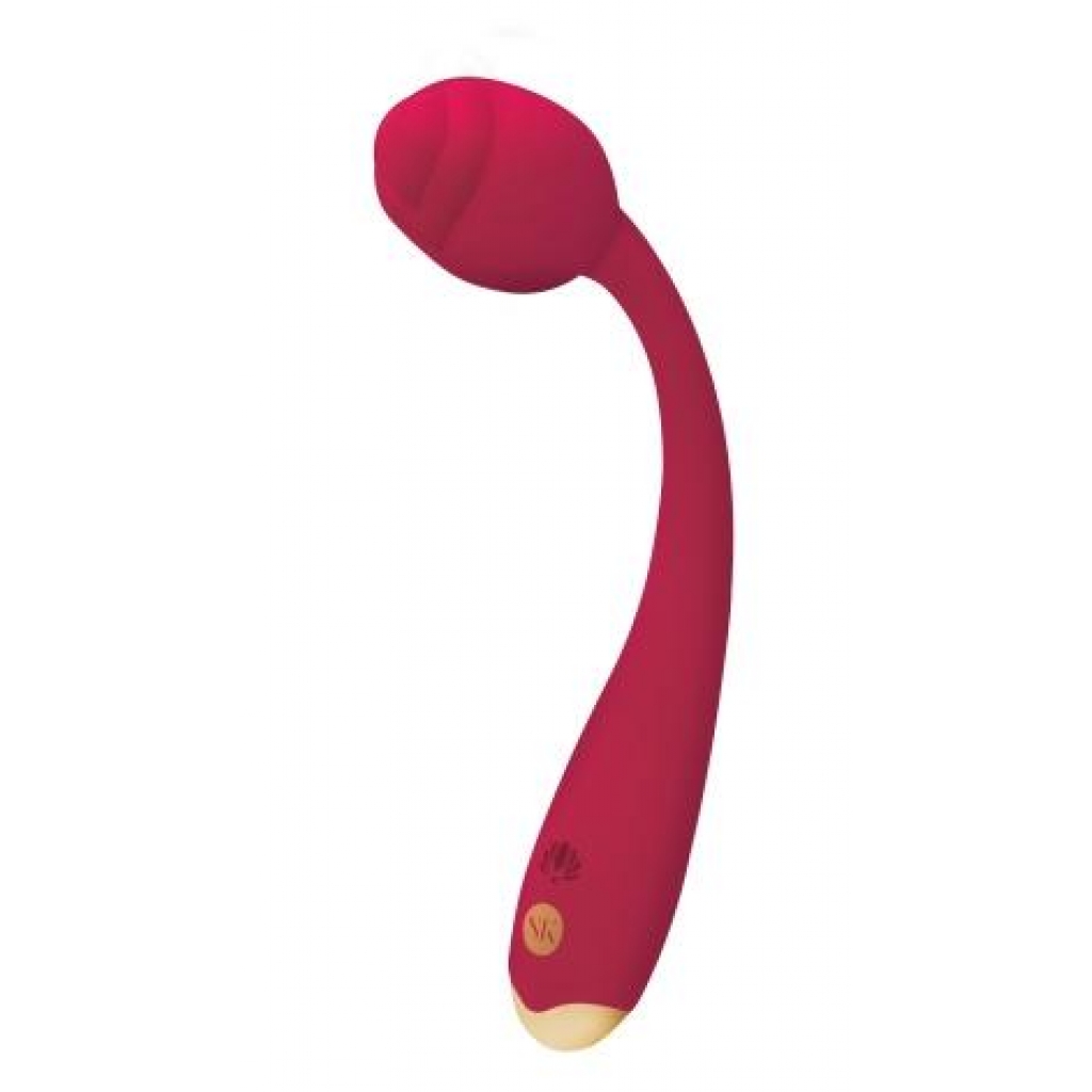 Rosegasm Long Stem Flexi G-Spot Vibe - Rose Red