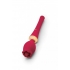 Rosegasm Mini Wand Vibrator with Tongue Stimulator - Red