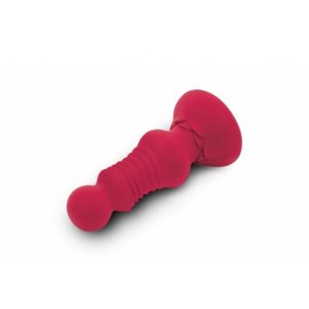 Rosegasm Remote Control Thrusting Rosebud Buttplug - Red