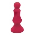 Rosegasm Remote Control Thrusting Rosebud Buttplug - Red