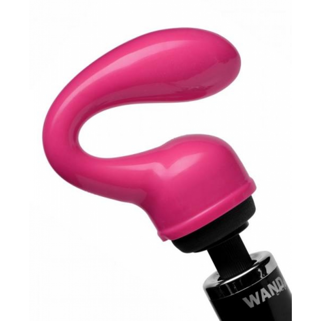 Ergonomic Deep Glider Wand Massager Attachment - Pink