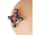 Stainless Steel Rings Of Fire Nipple Press Set - Silver