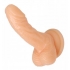 Silicone Curvy 4 inches Suction Cup Dildo - Beige