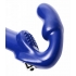 Strap U Revolver Strapless Strap-On Dildo - Blue