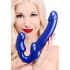 Strap U Revolver Strapless Strap-On Dildo - Blue