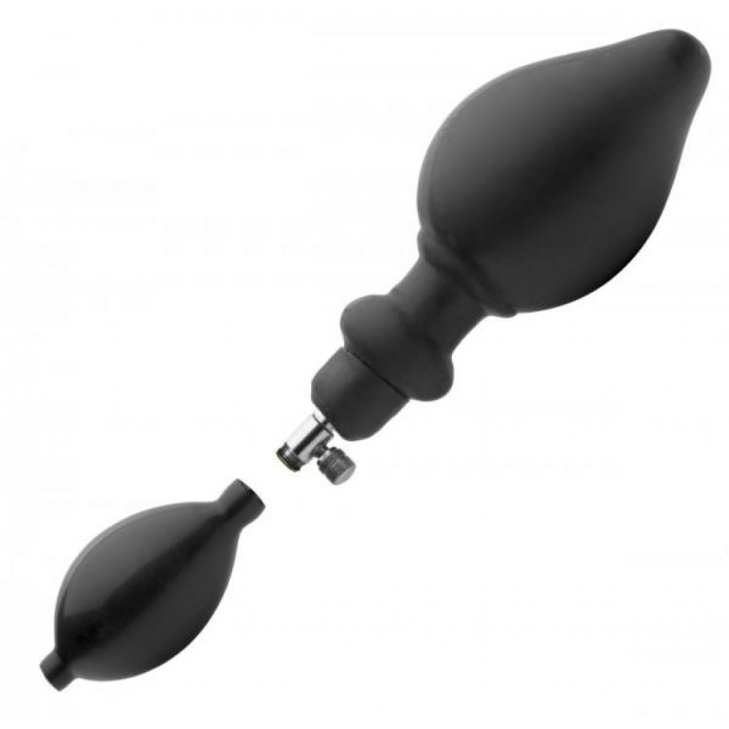 Expander Inflatable Anal Plug with Pump - Black