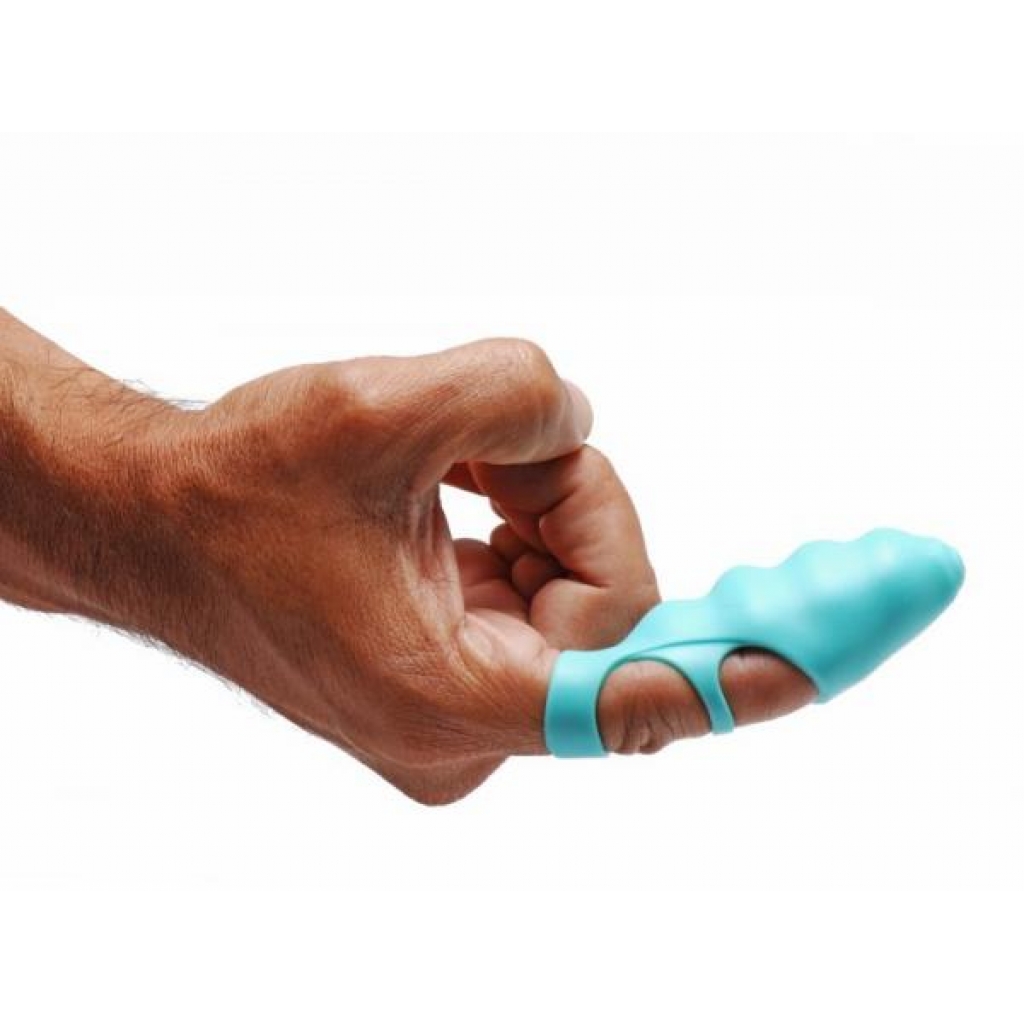 Finger Bang Her Vibe - Teal Blue Finger Vibrator