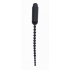 Dark Rod Vibrating Beaded Silicone Sound – Black