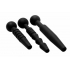 Master Series Dark Rods 3 Piece Silicone Penis Plug Set