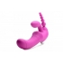 Strap U Regal Rider Vibrating Strapless Triple G Dildo - Purple