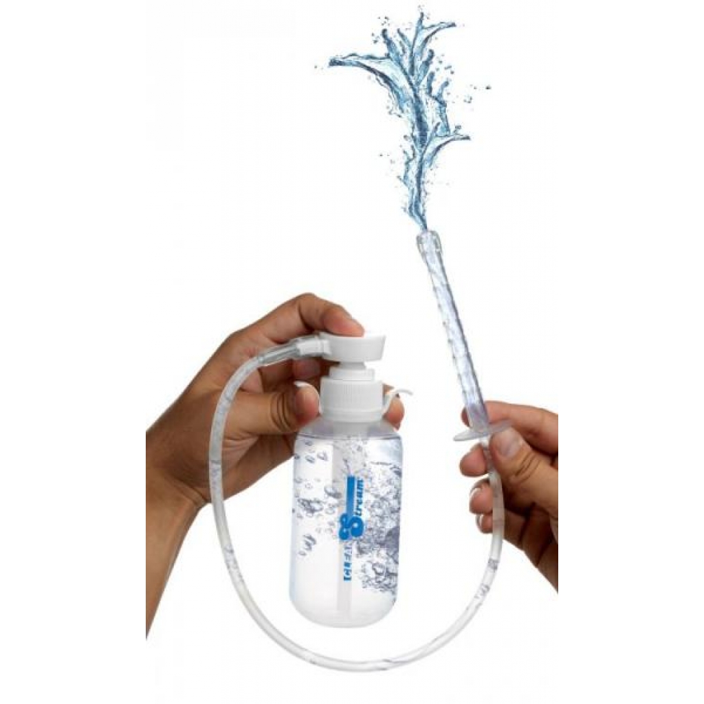 Clean Stream Pump Action Enema Bottle with Nozzle - Clear