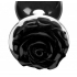 Booty Sparks Rose Butt Plug - Large Black