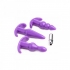 Trinity Vibes 4 Piece Vibrating Anal Plug Set - Purple