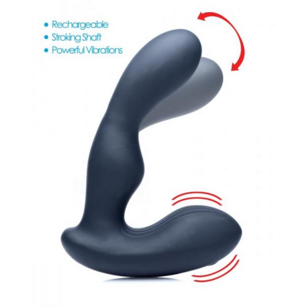 Alpha Pro 7X P-Stroke Silicone Prostate Stimulator - Black