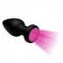 Booty Sparks Silicone LED Plug - Large Vibrating Black