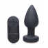 Booty Sparks Silicone LED Plug - Vibrating Medium Black