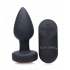 Booty Sparks Silicone LED Plug - Vibrating Small Black