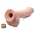 Loadz 8.5in Vibrating Dildo Squirting Light Nude