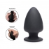 Squeeze-It Silexpan Anal Plug - Small Black