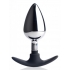 Master Series Dark Invader Metal & Silicone Anal Plug – Large Black