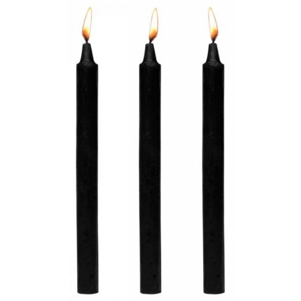 Master Series Dark Drippers Fetish Drip Candle Set Of 3 - Black