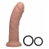 Strap U Brazen 8in Silicone Dildo with Harness - Nude