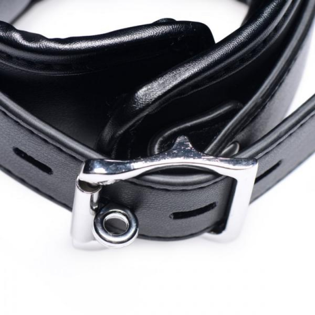 Strict Padded Thigh Sling with Wrist Cuffs for Comfortable Bondage Play