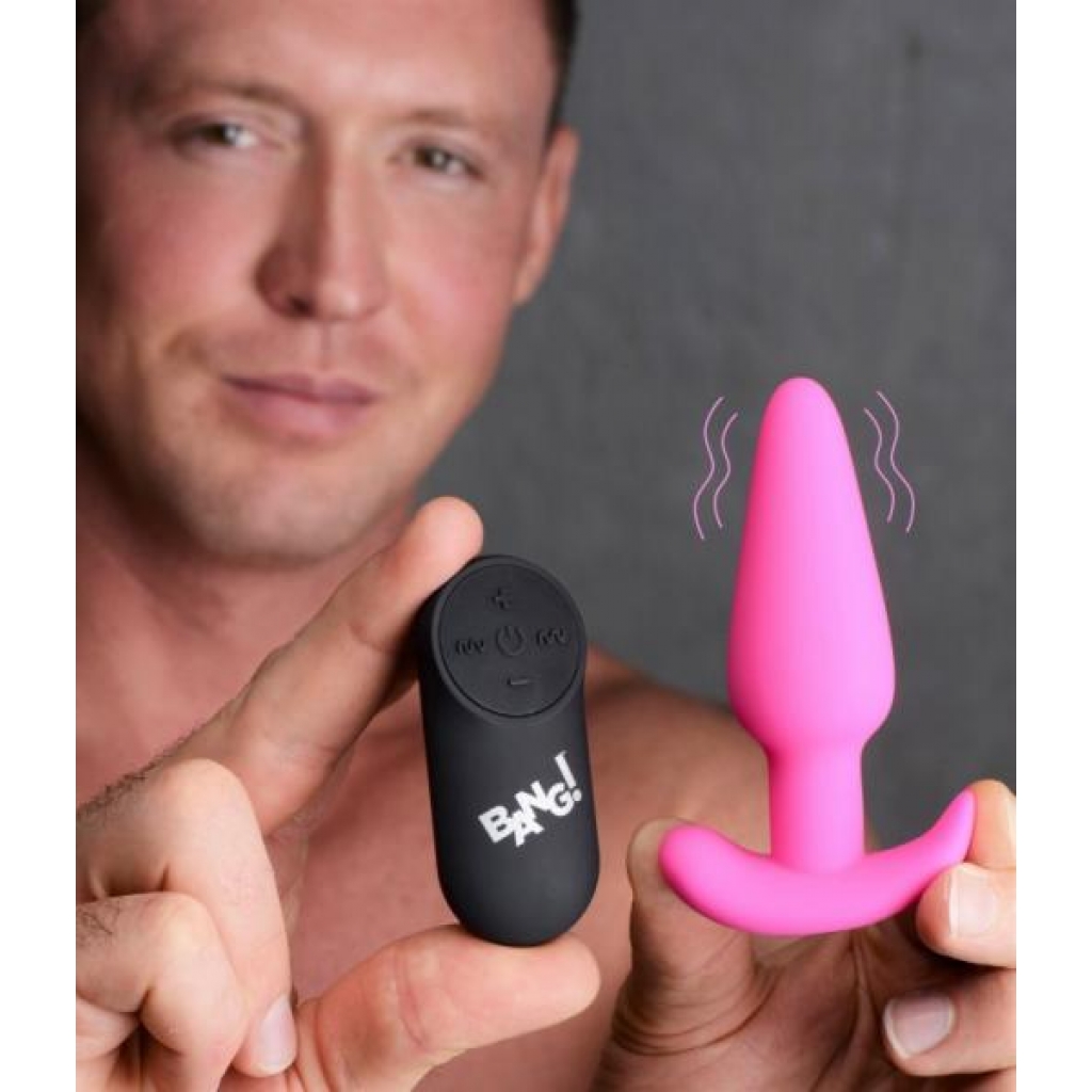 Bang! 21X Vibrating Silicone Butt Plug with Remote - Versatile Pleasure