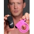 Bang! Silicone Cock Ring & Bullet with Remote - Pink