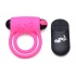 Bang! Silicone Cock Ring & Bullet with Remote - Pink