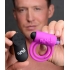 Bang! Silicone Cock Ring & Bullet with Remote Control - Purple