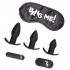 Bang! Backdoor Adventure - 3pc Butt Plug, Bullet & Blindfold Kit - Black