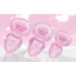 Booty Sparks Glitter Gem Anal Plug Set - Pink